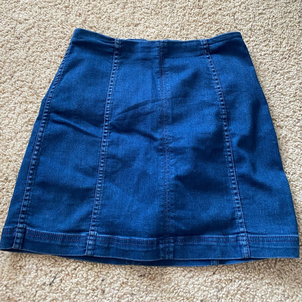 Free people denim skirt